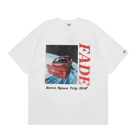 Playera Hip Hop Rock con Estampado de Auto para Hombre - Image 8