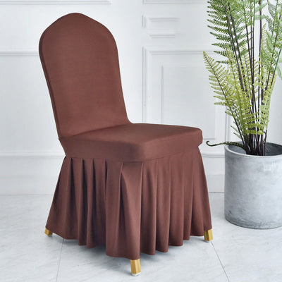 Silla de comedor con falda plisada - Image 14
