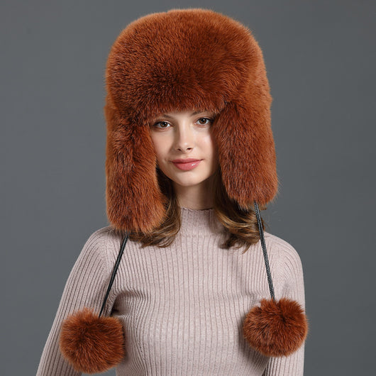 Gorro Térmico de Piel para Nieve - Protección de Oídos para Esquí y Viajes - Image 4