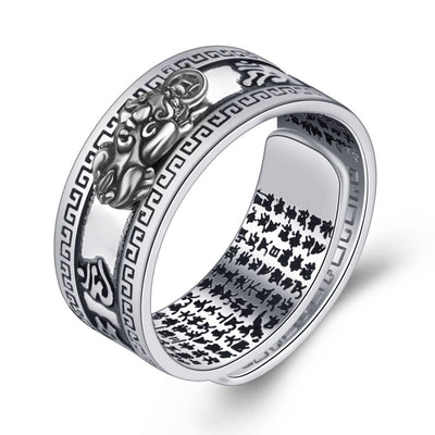 Anillo Plata Tailandesa Pixiu Amuleto de Fortuna - Image 11