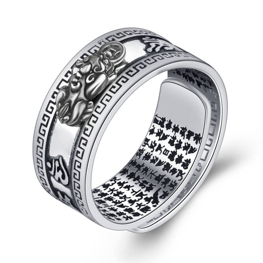 Anillo Plata Tailandesa Pixiu Amuleto de Fortuna - Image 11