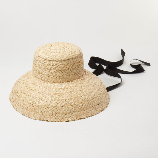 Sombrero de Rafia Tejido a Mano con Ala Ancha Retro y Cintas Ajustables - Image 8