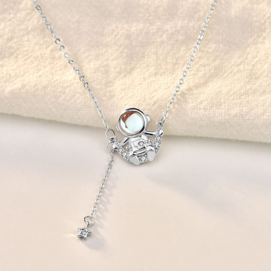 Colgante de Piedra Lunar Astronauta