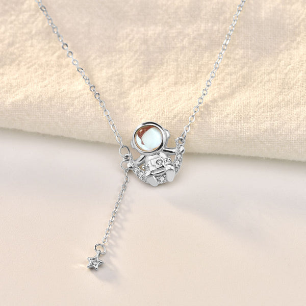 Colgante de Piedra Lunar Astronauta