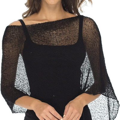 Blusa Tejida de Protección Solar con Capa Irregular para Mujer - Image 4