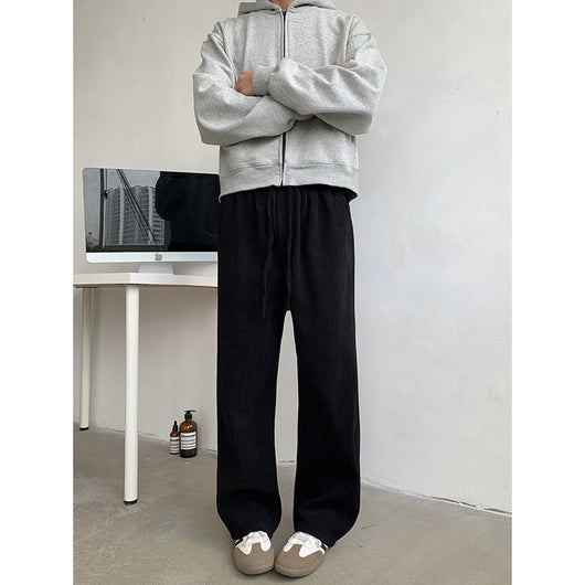 Pantalones Casuales Holgados de Pierna Ancha para Hombre - Image 7