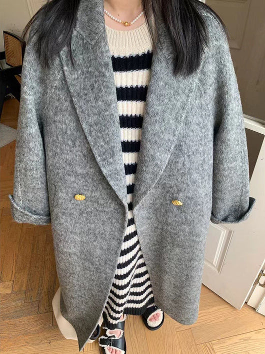Abrigo de Lana Oversize Tipo Blazer Largo - Image 19