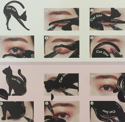 Plantilla de Delineador Felino y Sombra de Ojos - Herramienta de Maquillaje Cat Eye - Image 13