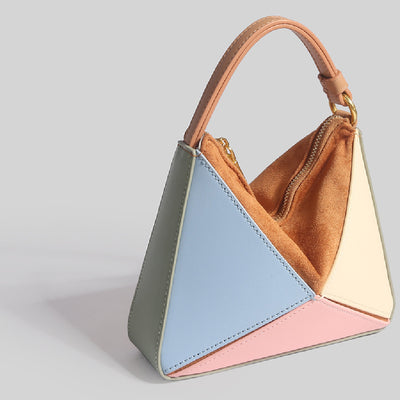 Bolsa Tote Convertible con Diseño Geométrico de Diamantes - Image 3