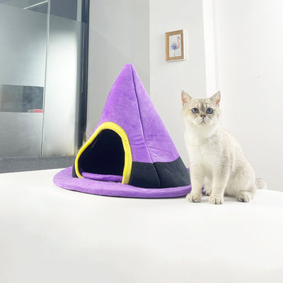 Cama Nido para Gatos Diseño Sombrero de Bruja Halloween - Image 6
