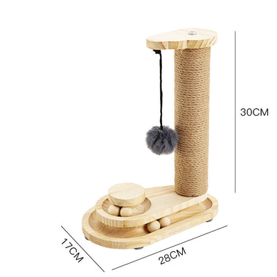 Juguete Giratorio para Gatos de Madera Maciza - Palo Interactivo Resistente y Divertido - Image 9