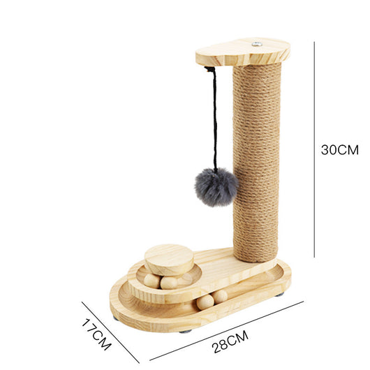 Juguete Giratorio para Gatos de Madera Maciza - Palo Interactivo Resistente y Divertido - Image 9