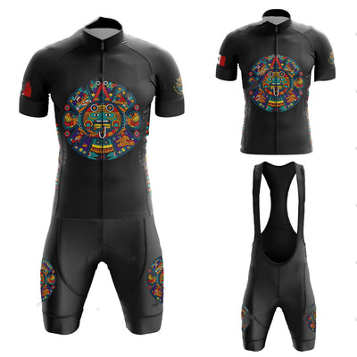 Traje de Ciclismo Manga Corta con Babero Transpirable