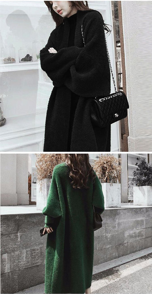 Suéter Largo Liso Multiuso para Mujer - Básico Versátil - Image 11
