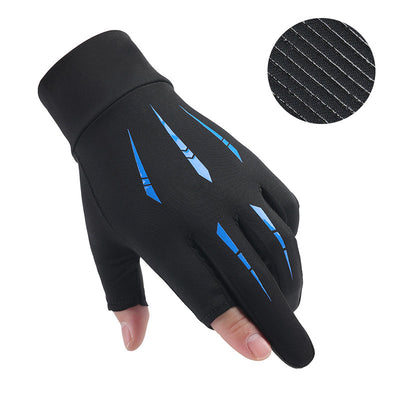 Guantes Protectores Ice Silk Medio Dedo para Hombre Verano Transpirables Secado Rápido - Image 14