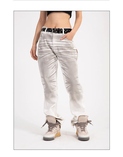 Jeans Casuales de Cintura Alta con Degradado para Hombre - Image 16