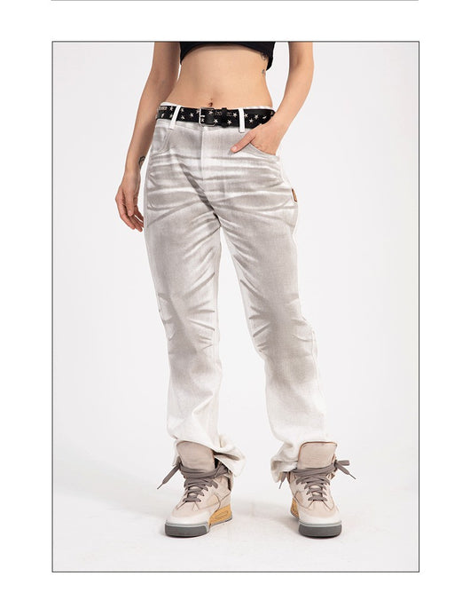 Jeans Casuales de Cintura Alta con Degradado para Hombre - Image 16