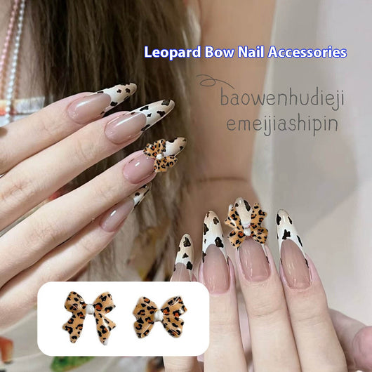Accesorios de Uñas con Moño Leopardo Maillard - Image 2