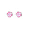 All-Plateado Tianhuo-Cut Firework-Cut Thorn Rose EarringsAnti-Oxidation Unisex Retro Estilo Rosado 1Pair 6mm