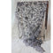 Hollow Lace and Burnt Rose Silk Triangle Scarf