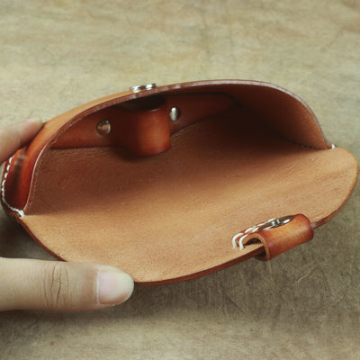 Estuche Artesanal Retro para Gafas de Cuero Genuino con Correa - Image 8