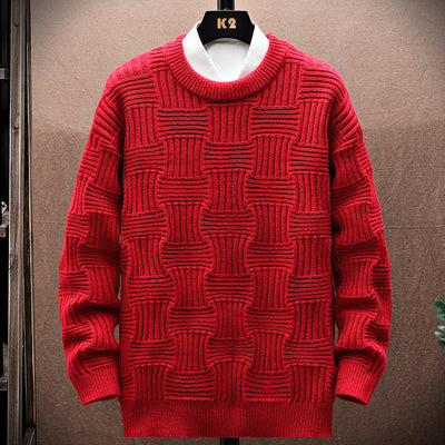 Suéter Básico Manga Larga Cuello Redondo para Hombre - Image 4