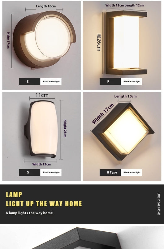 Lámpara LED de Pared Exterior Impermeable con Sensor de Movimiento - Image 27