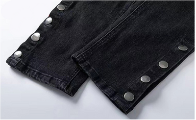 Jeans Azules con Cierre de Cremallera y Múltiples Bolsillos - Image 15