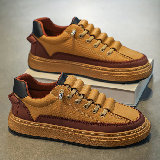 Tenis de Cuero para Skateboard con Plataforma - Estilo Casual Deportivo - Image 6