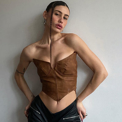 Chaleco Casual sin Mangas con Cierre y Escote Asimétrico para Mujer - Image 8