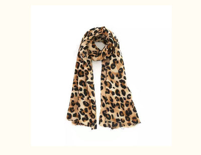 Bufanda Estampado Leopardo Otoño Invierno - Abrigo Suave de Cashmira Artificial - Image 5