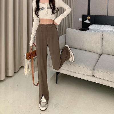 Pantalones de Traje Ancho y Suelto Chic para Verano - Image 5