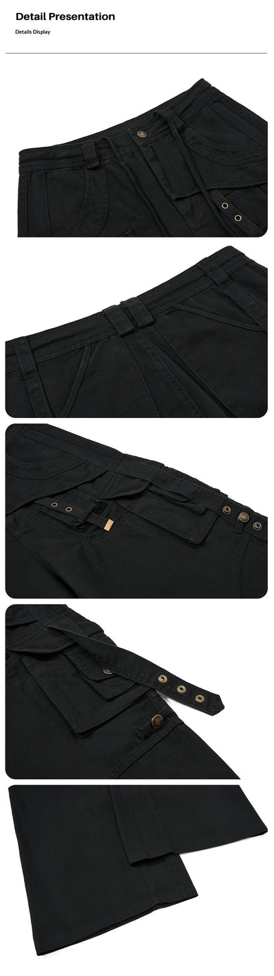 Pantalones Casuales Holgados Estilo Urbano con Bolsillos Múltiples - Image 10