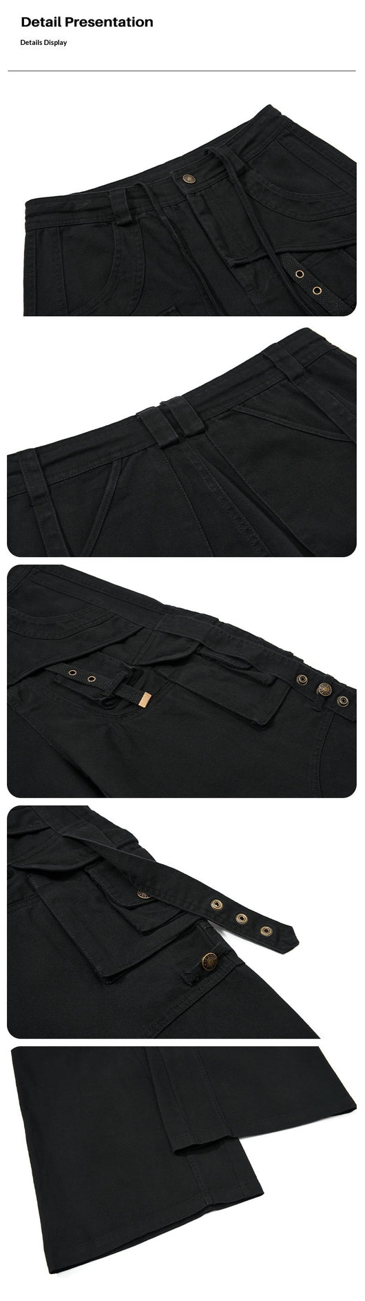 Pantalones Casuales Holgados Estilo Urbano con Bolsillos Múltiples - Image 10