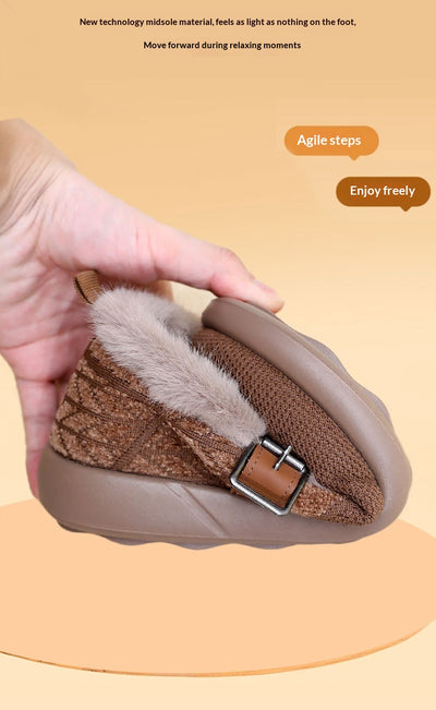 Zapatos de Algodón Aislados con Forro Polar Extra Grueso para Mujer - Image 30