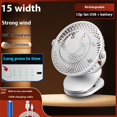 Ventilador Clip Silencioso USB para Escritorio y Dormitorio - Image 8
