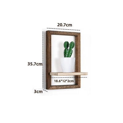 Marco Fotográfico de Madera para Pared con Almacenamiento Aromaterápico - Image 3