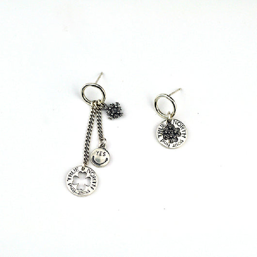 Aretes Geométricos de Plata S925 para Mujer con Etiqueta - Image 2