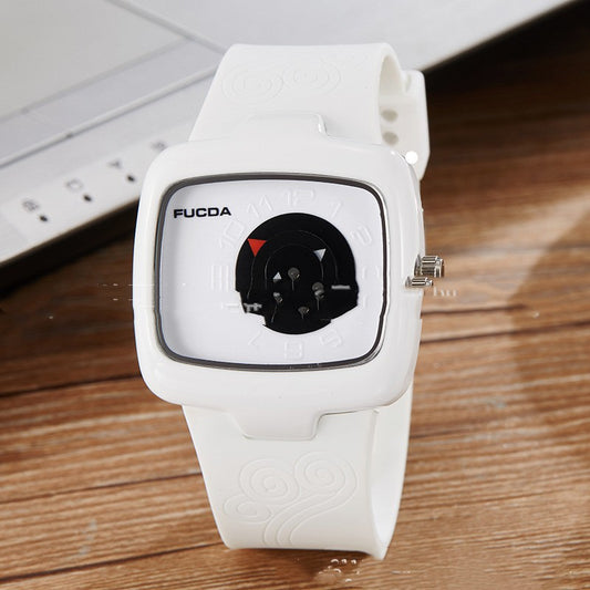 Reloj de Moda para Mujer Blanco y Negro Minimalista - Image 2