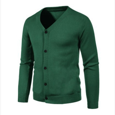 Cardigan de Punto para Hombre - Suéter V-Neck Moderno y Versátil - Image 10