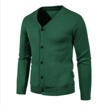 Cardigan de Punto para Hombre - Suéter V-Neck Moderno y Versátil - Image 10