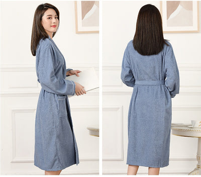 Bata de Toalla Absorbente Unisex - Pijama Cómodo para Hombre y Mujer - Image 17