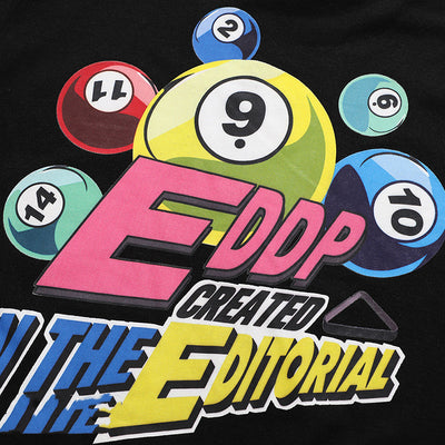 Playera Holgada de Manga Larga con Estampado de Billar para Hombre y Mujer - Image 7