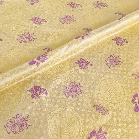 Tela de Satén Amarillo Nylon para Proyectos DIY Infantiles y Bolsitas Decorativas Brocado - Image 8