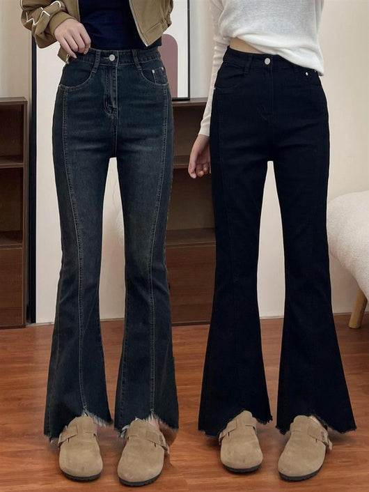 Jeans Plus Size para Mujer con Detalles de Corte y Borlas - Image 7