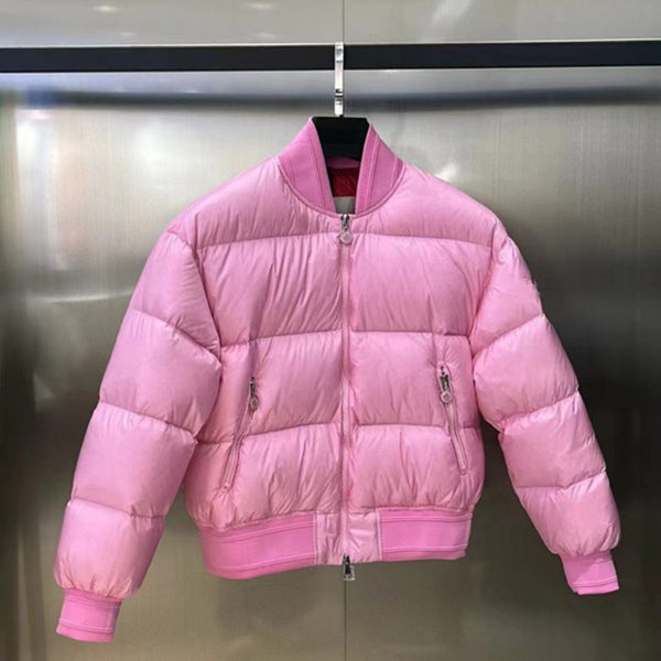Chaqueta Acolchada de Plumón Corta para Mujer - Diseño Elegante y Cálido