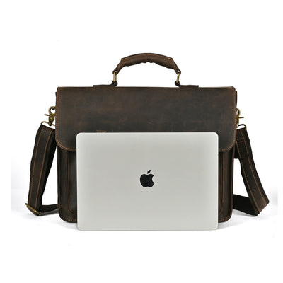 Bolso Crossbody para Laptop de Cuero Premium con Asa Simple - Image 14