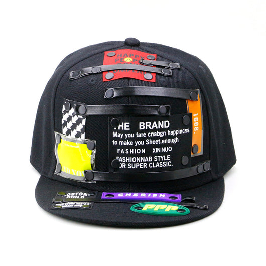 Gorra Punk Hip Hop Cuero X Cuero Visera Plana Unisex - Image 10
