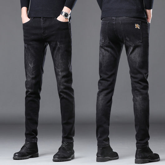 Pantalones Casuales Coreanos Elásticos para Hombre