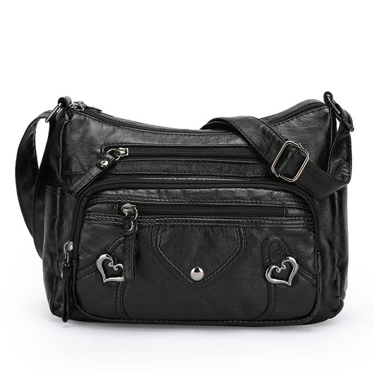Bolso Bandolera de Lujo Versátil con Diseño Multicapas Espacioso - Image 5